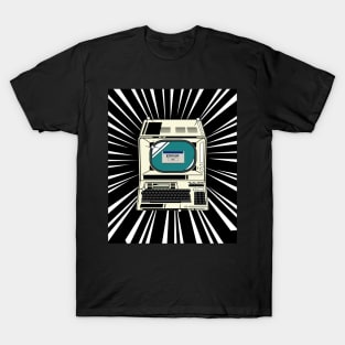 Retro Computer (white print) T-Shirt